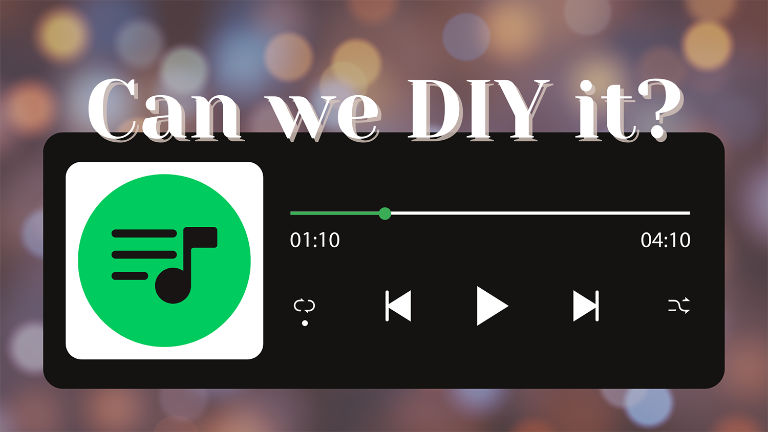 Graphic asking "can we DIY it?" in regards to wedding music